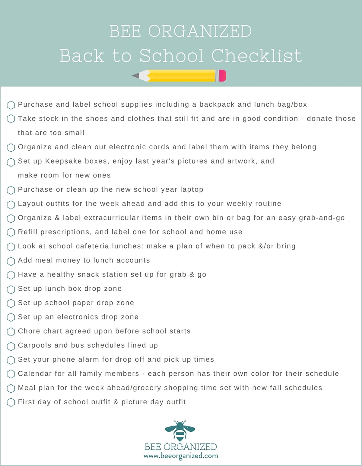 Bee Organized