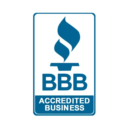 BBB Accredited Business logo on a white background