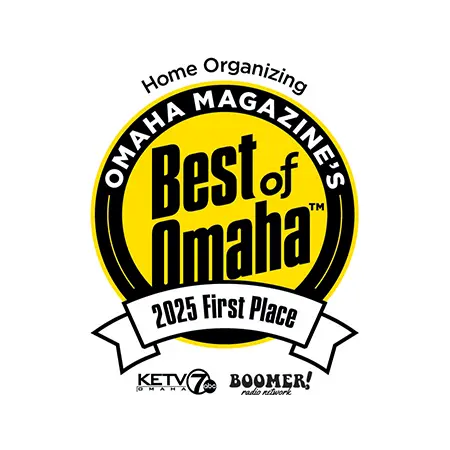 Omaha Magazine's Best of Omaha award logo with yellow and black design on a white background