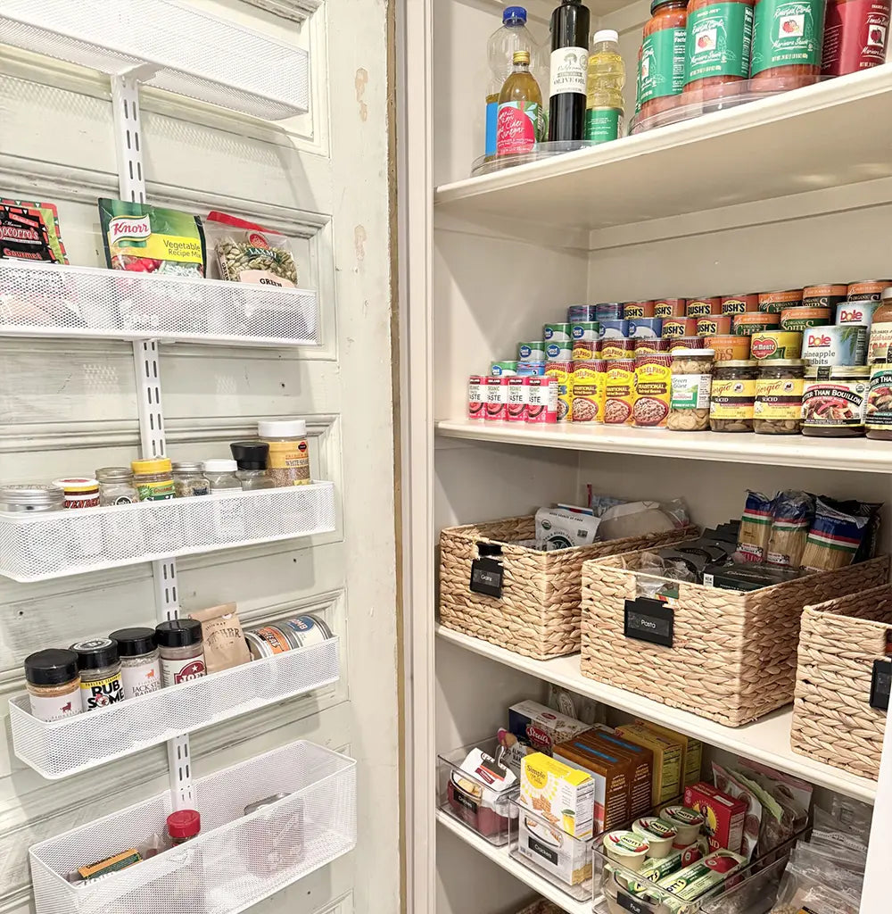 organized kitchen closet